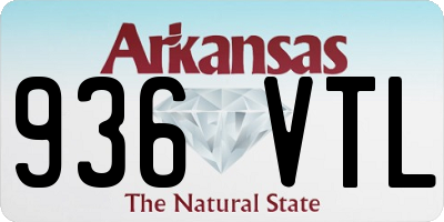 AR license plate 936VTL