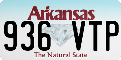 AR license plate 936VTP