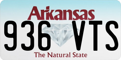 AR license plate 936VTS