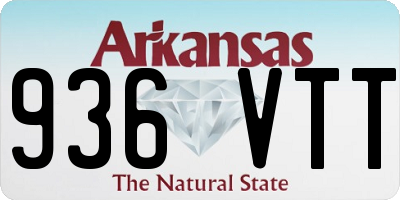 AR license plate 936VTT