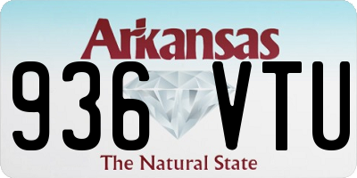 AR license plate 936VTU