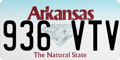 AR license plate 936VTV