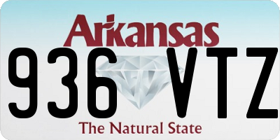 AR license plate 936VTZ