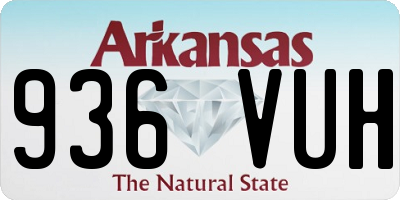 AR license plate 936VUH