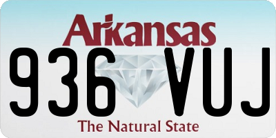 AR license plate 936VUJ