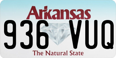 AR license plate 936VUQ