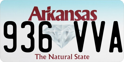 AR license plate 936VVA