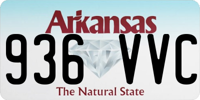 AR license plate 936VVC