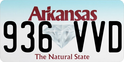 AR license plate 936VVD