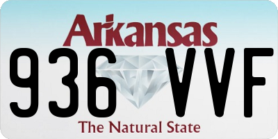 AR license plate 936VVF