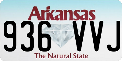 AR license plate 936VVJ