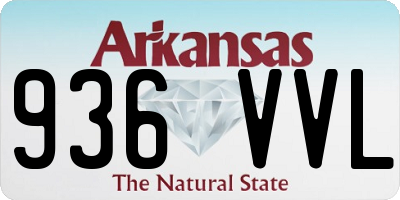 AR license plate 936VVL