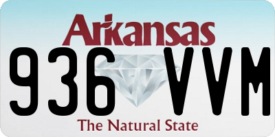 AR license plate 936VVM