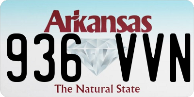 AR license plate 936VVN