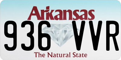 AR license plate 936VVR