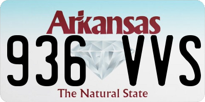 AR license plate 936VVS