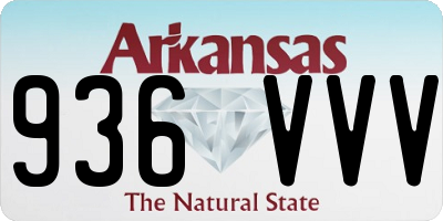AR license plate 936VVV