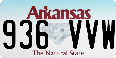 AR license plate 936VVW