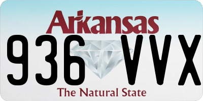 AR license plate 936VVX