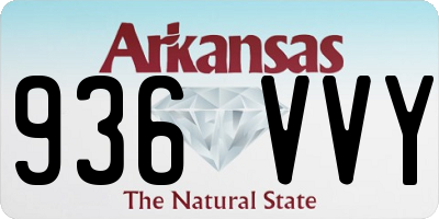 AR license plate 936VVY