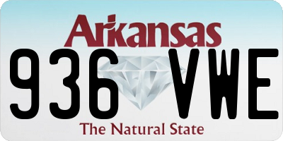 AR license plate 936VWE