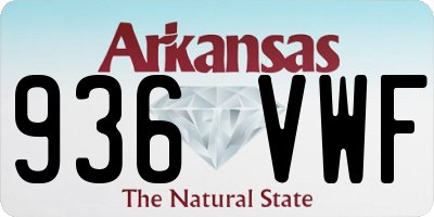 AR license plate 936VWF