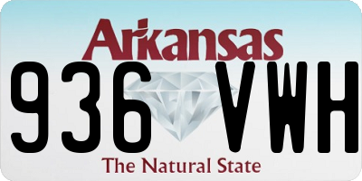 AR license plate 936VWH
