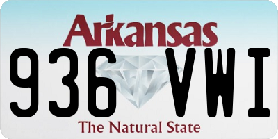 AR license plate 936VWI