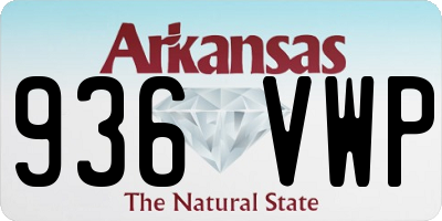 AR license plate 936VWP