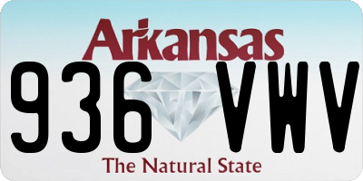 AR license plate 936VWV