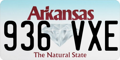 AR license plate 936VXE