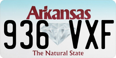 AR license plate 936VXF