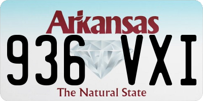 AR license plate 936VXI