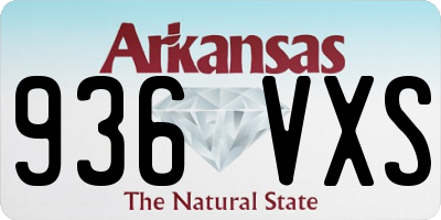 AR license plate 936VXS
