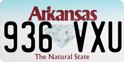 AR license plate 936VXU