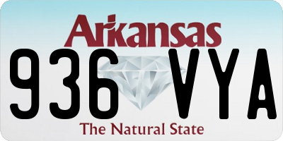 AR license plate 936VYA