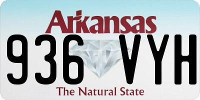 AR license plate 936VYH