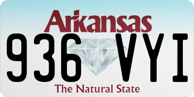 AR license plate 936VYI