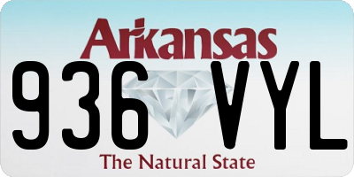 AR license plate 936VYL