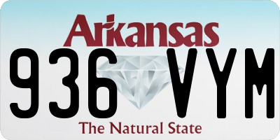 AR license plate 936VYM