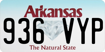AR license plate 936VYP