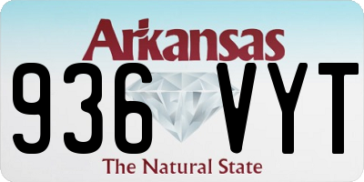 AR license plate 936VYT