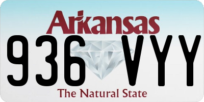 AR license plate 936VYY