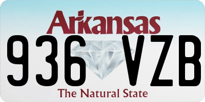 AR license plate 936VZB