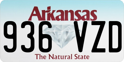 AR license plate 936VZD