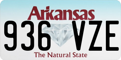 AR license plate 936VZE