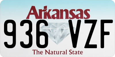 AR license plate 936VZF
