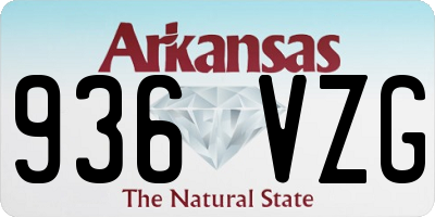 AR license plate 936VZG
