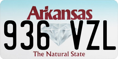 AR license plate 936VZL