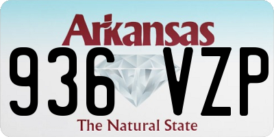 AR license plate 936VZP